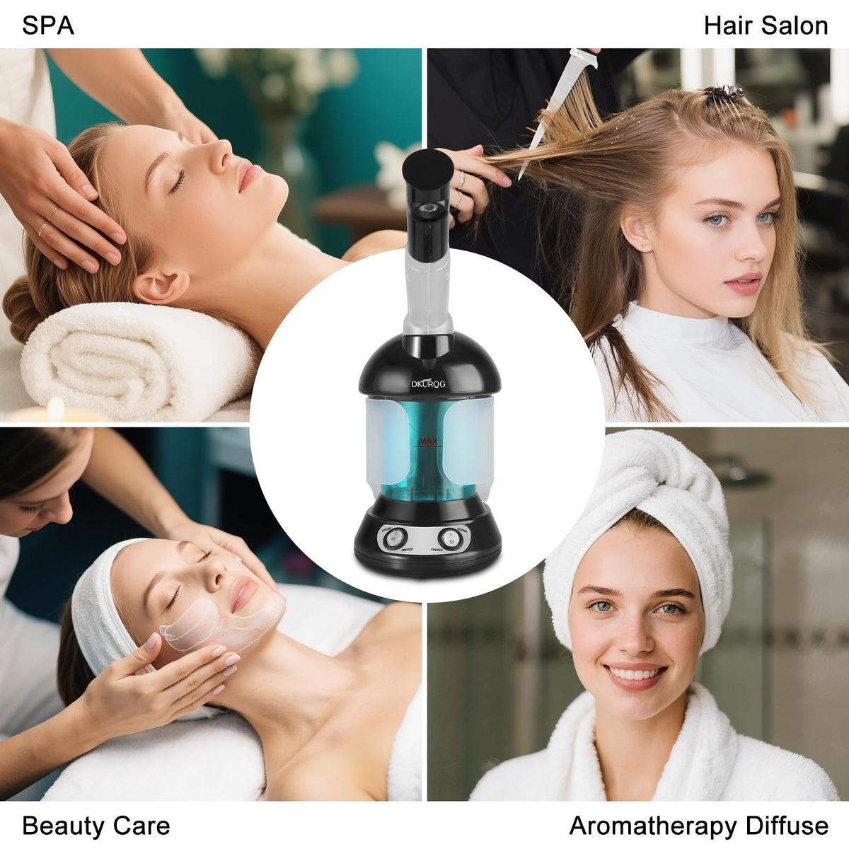DKURQG quick-use setup makes at-home spa sessions easy.