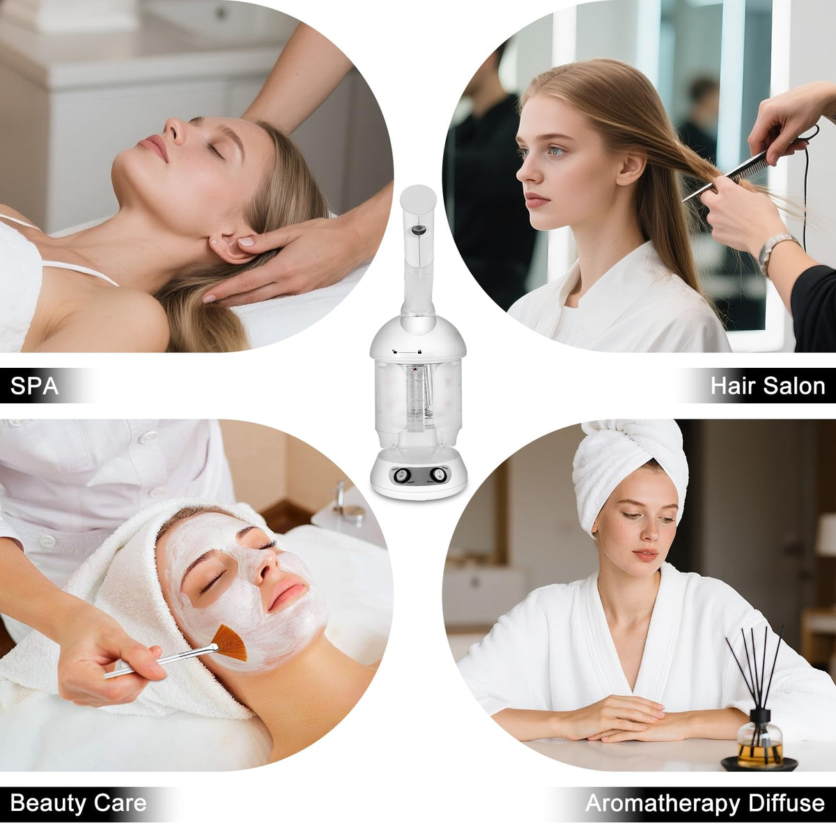 DKURQG Nano Ionic Facial Steamer compact design fits small spaces