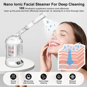 DKURQG Nano Ionic Facial Steamer removable water cup for easy cleaning