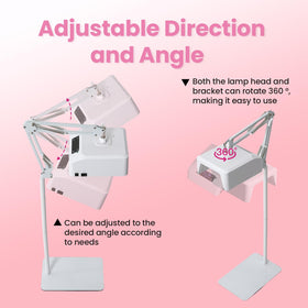 DLITISH UV foot lamp adjustable bracket rotates for versatile angles.