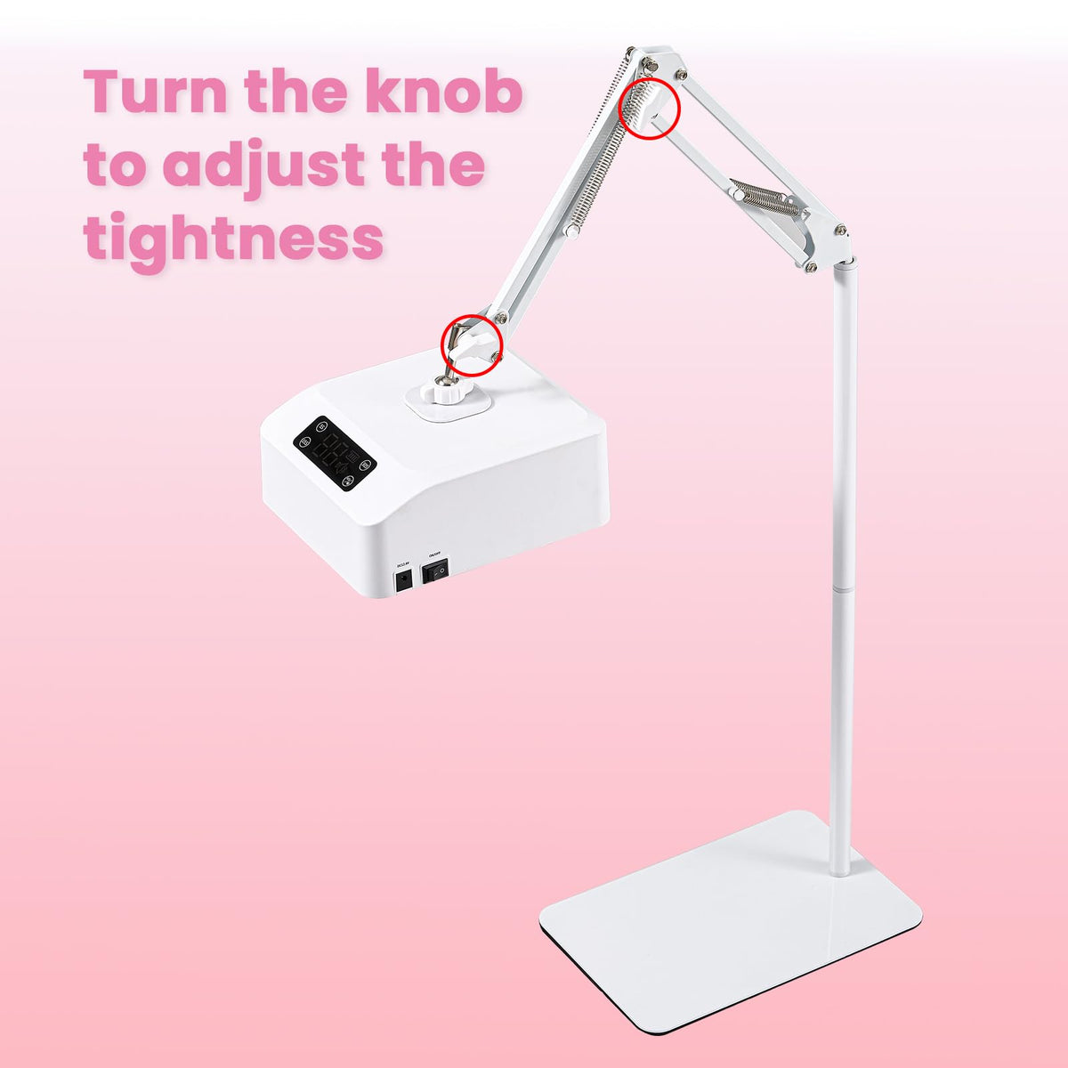 DLITISH UV foot lamp portable design fits studio and home pedicures.