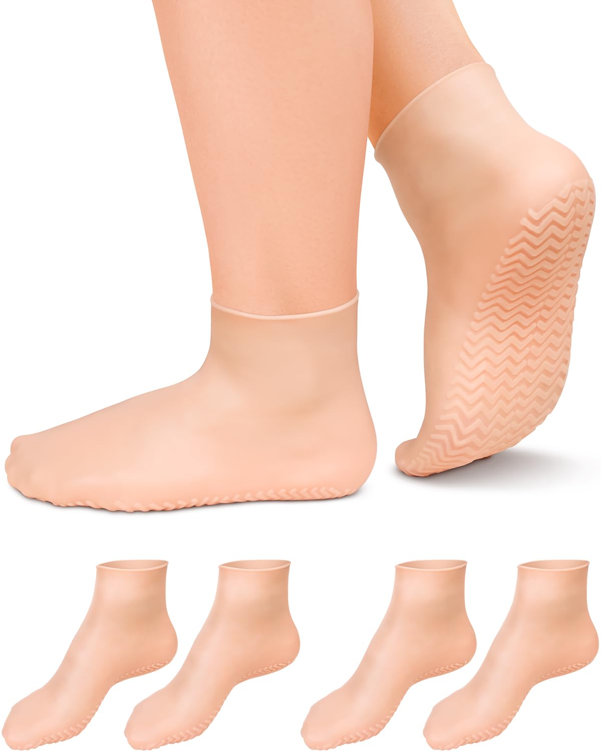 DLMDLM XL silicone socks pack for at-home pedicure.