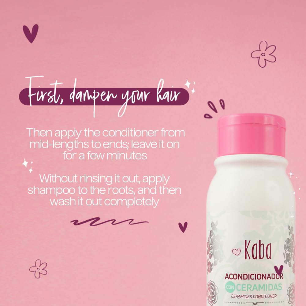D'Luchi Kaba Ceramide conditioner in a bathroom setting for daily use.