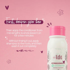 D'Luchi Kaba Ceramide conditioner in a bathroom setting for daily use.
