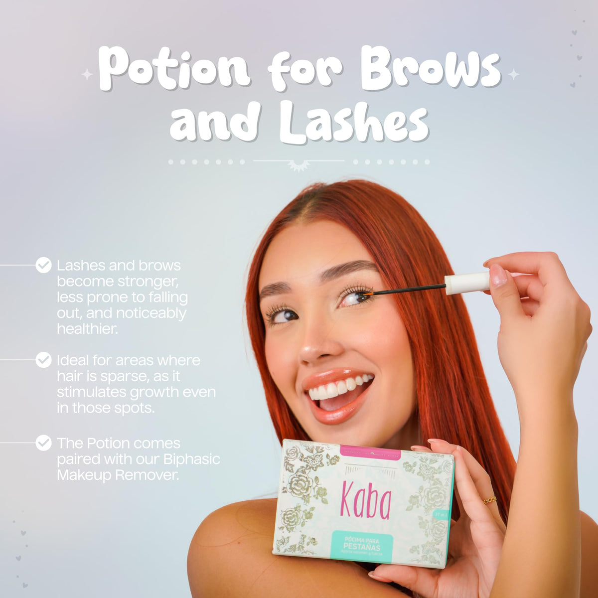 D'Luchi Kaba packaging box highlighting natural essential oils and peptides
