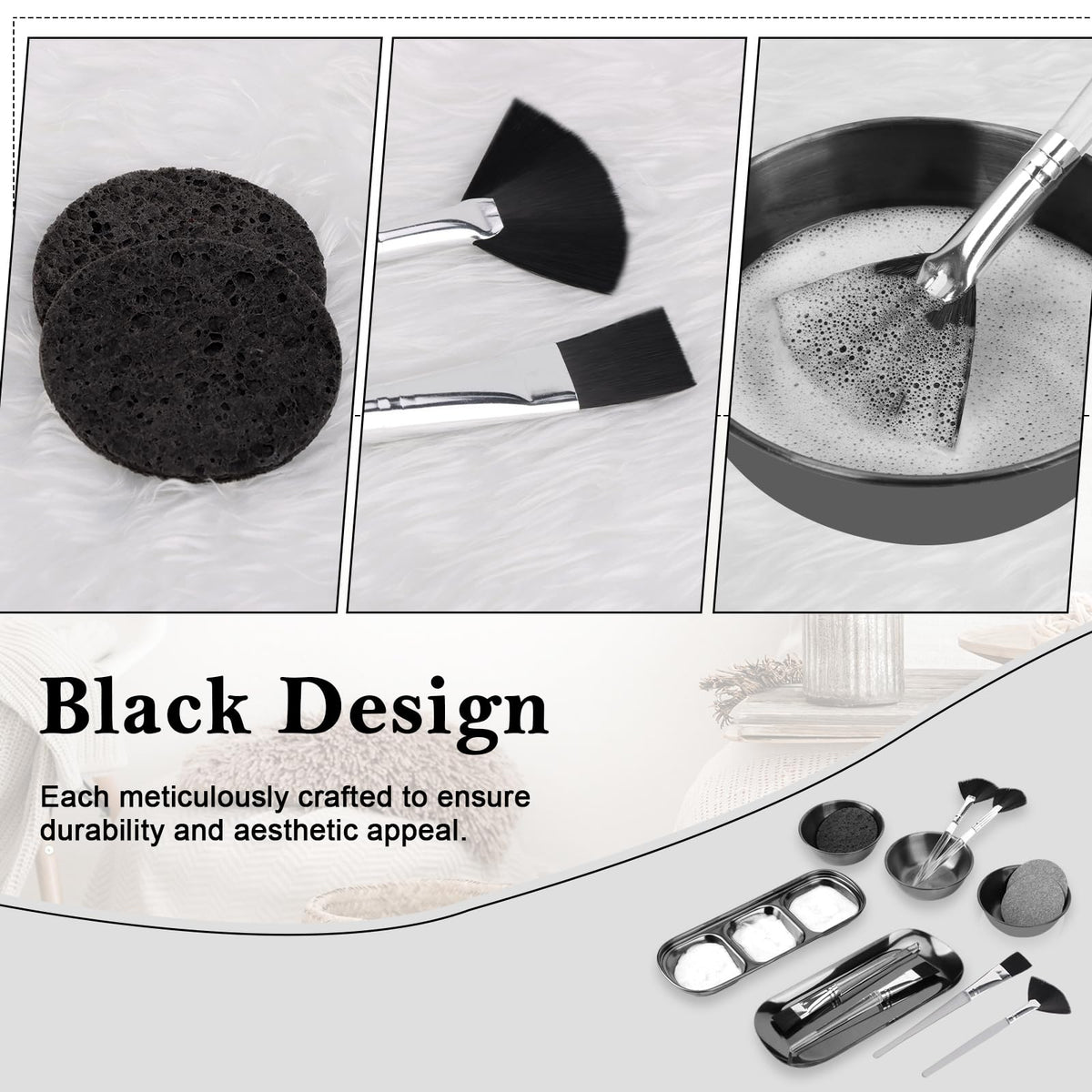 DLUGOPIS skincare tray to organize tools during routines.