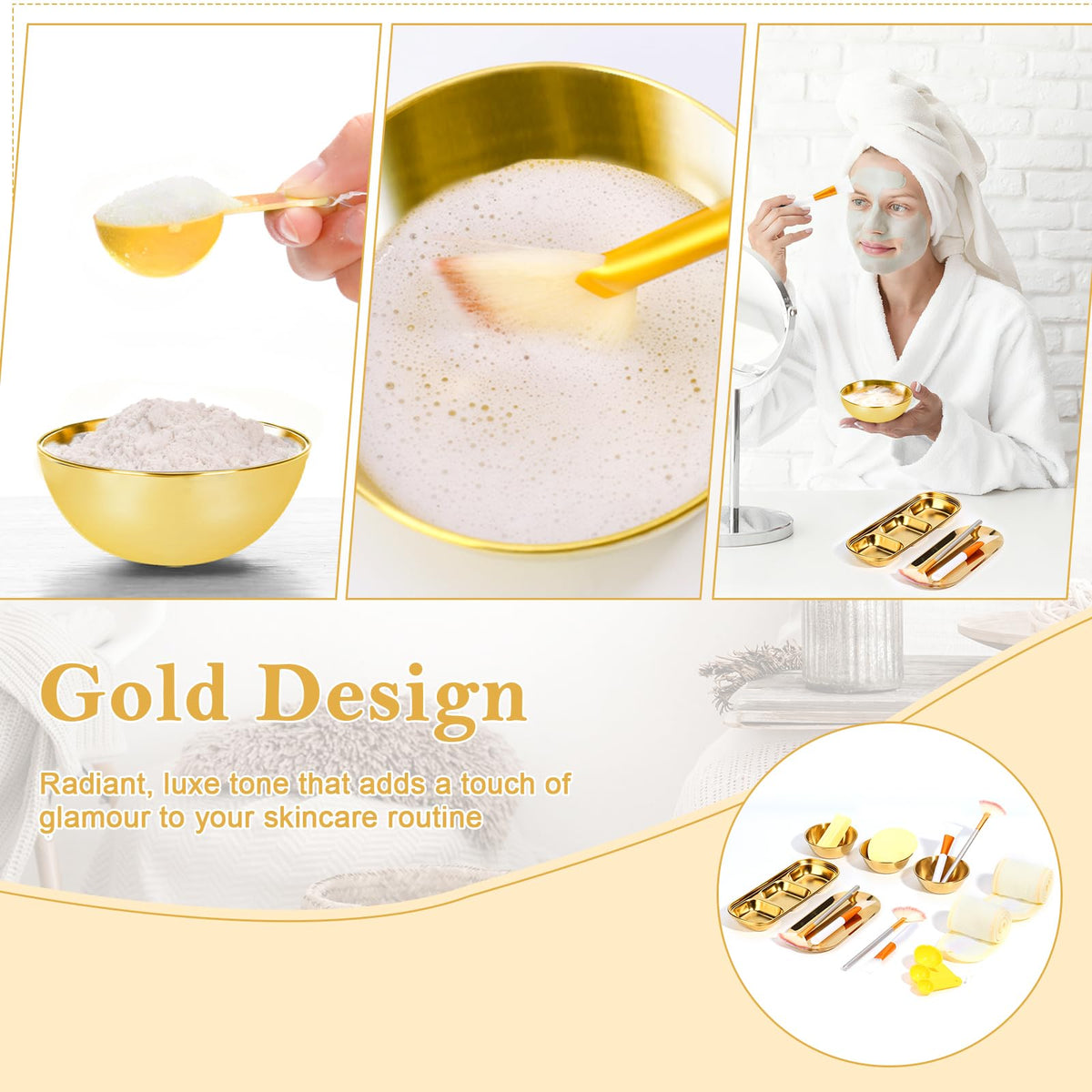 Dlugopis facial brushes offer gentle, even application.