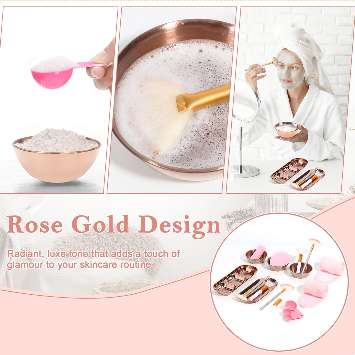 Dlugopis facial fan brushes for gentle, even product distribution