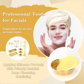 Dlugopis facial sponges provide smooth, gentle blending.