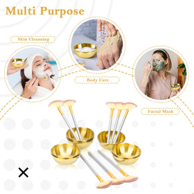 DLUGOPIS gold mask mixing bowls in use for consistent formulas