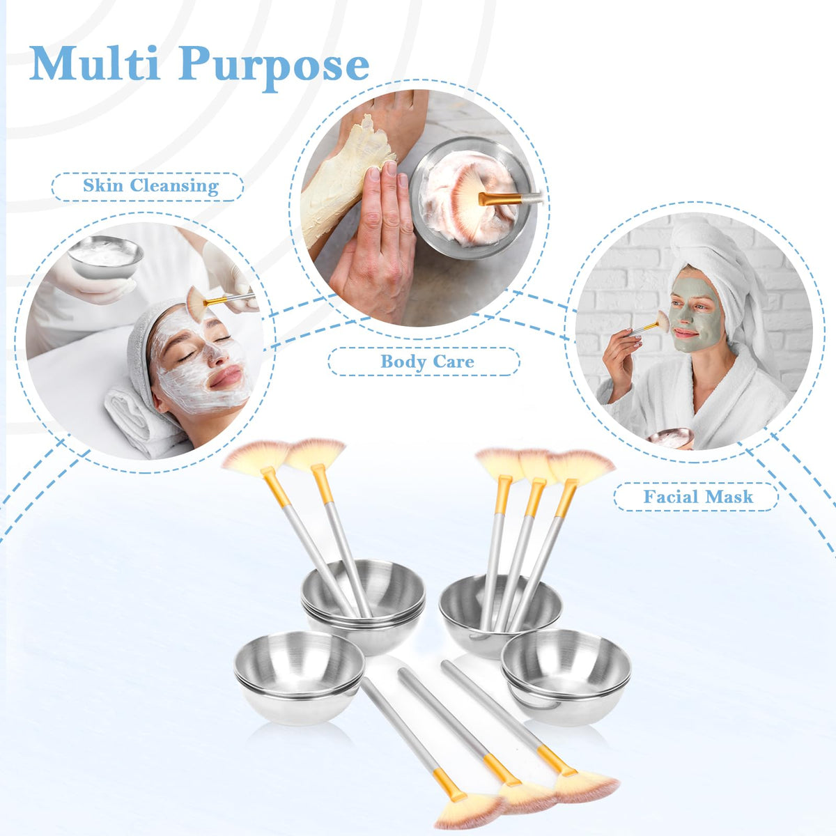 DLUGOPIS mask-application brush with soft bristles for even coverage.