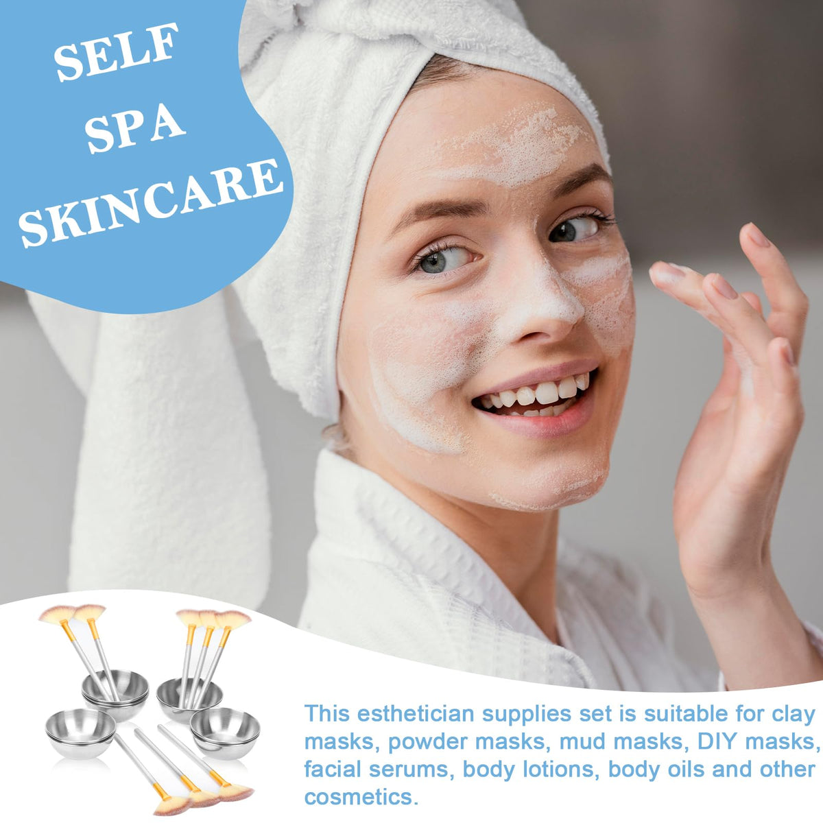 DLUGOPIS spa skincare kit storage keeps tools organized and ready.