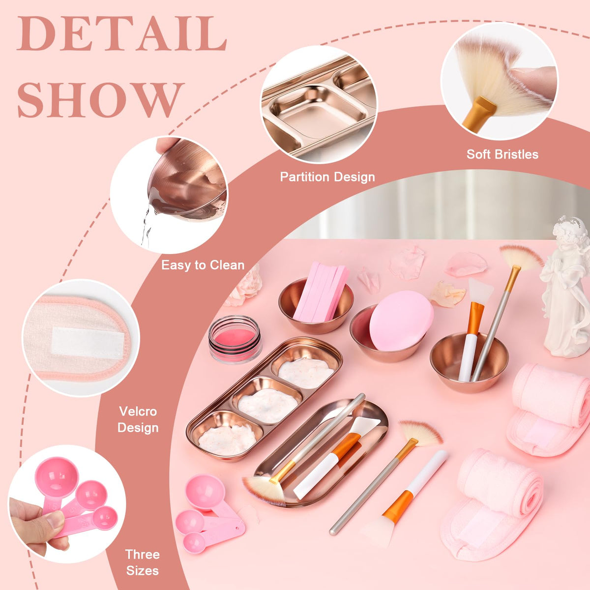 Dlugopis vintage 3-compartment tray for tidy product storage