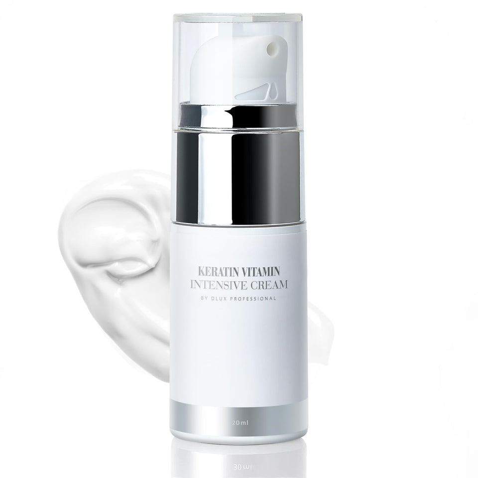 DLUX PROFESSIONAL Keratin Lash Botox Serum bottle promotes healthier-looking lashes and skin