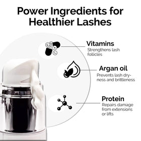 DLUX PROFESSIONAL Lash Botox Serum close-up highlights smooth, lightweight texture