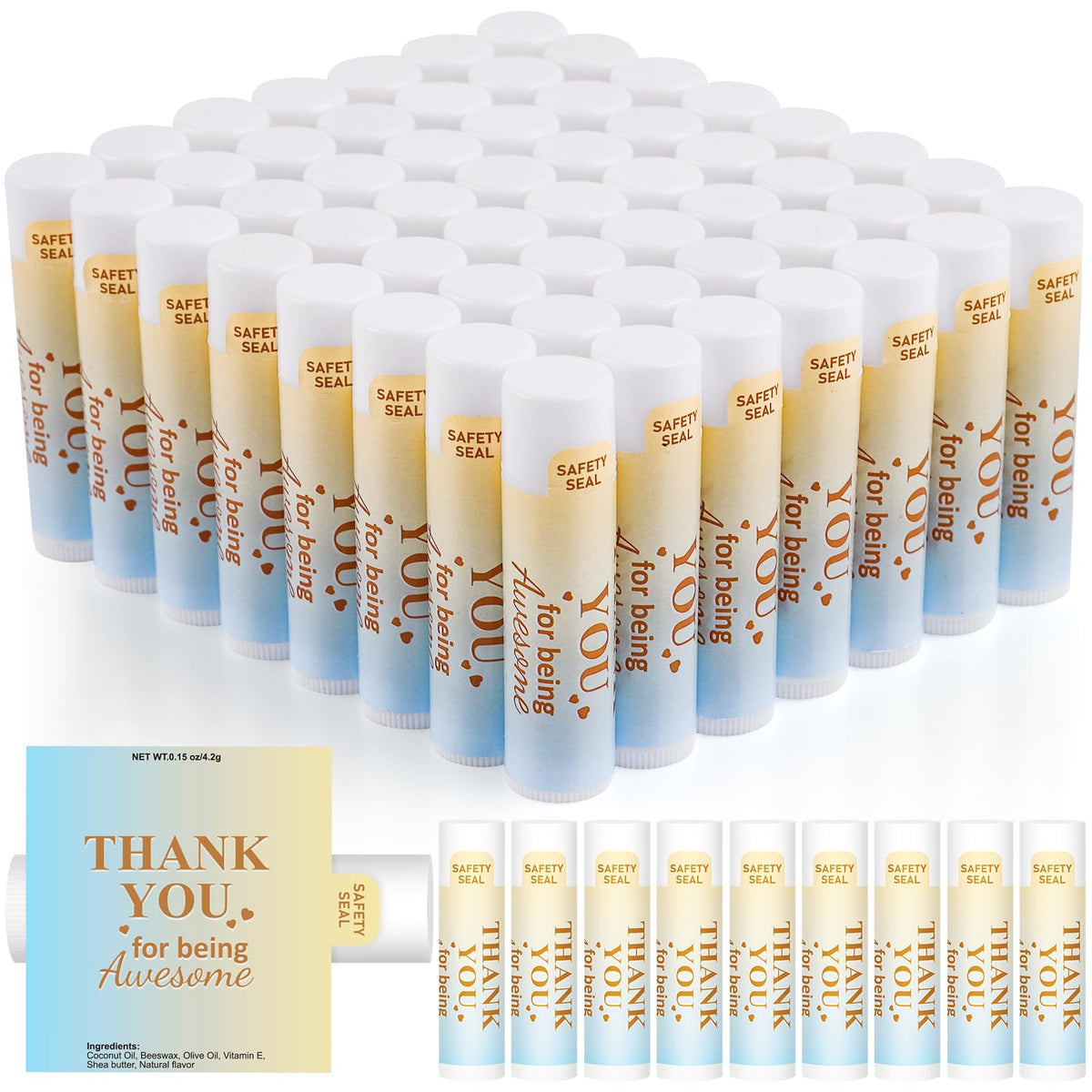 Dmsky 60-pack lip balm bulk, perfect for bulk appreciation gifts.