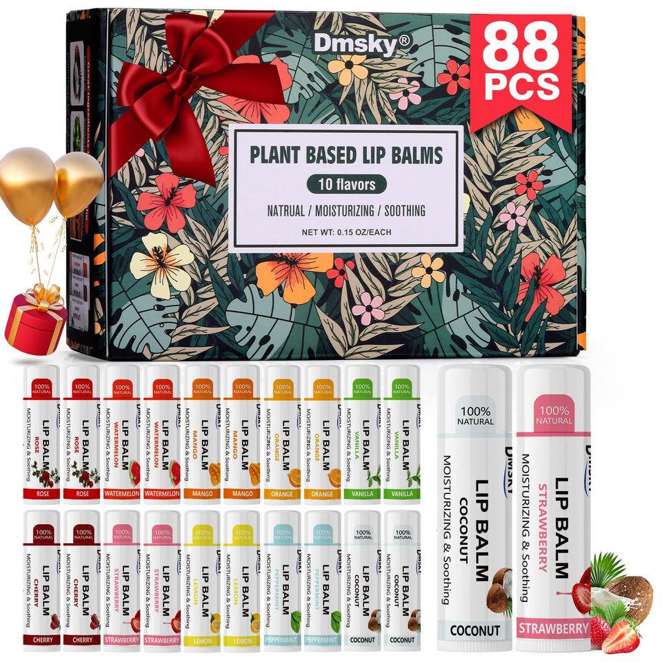 Dmsky lip balm cherry flavor for daily hydration and fragrance.