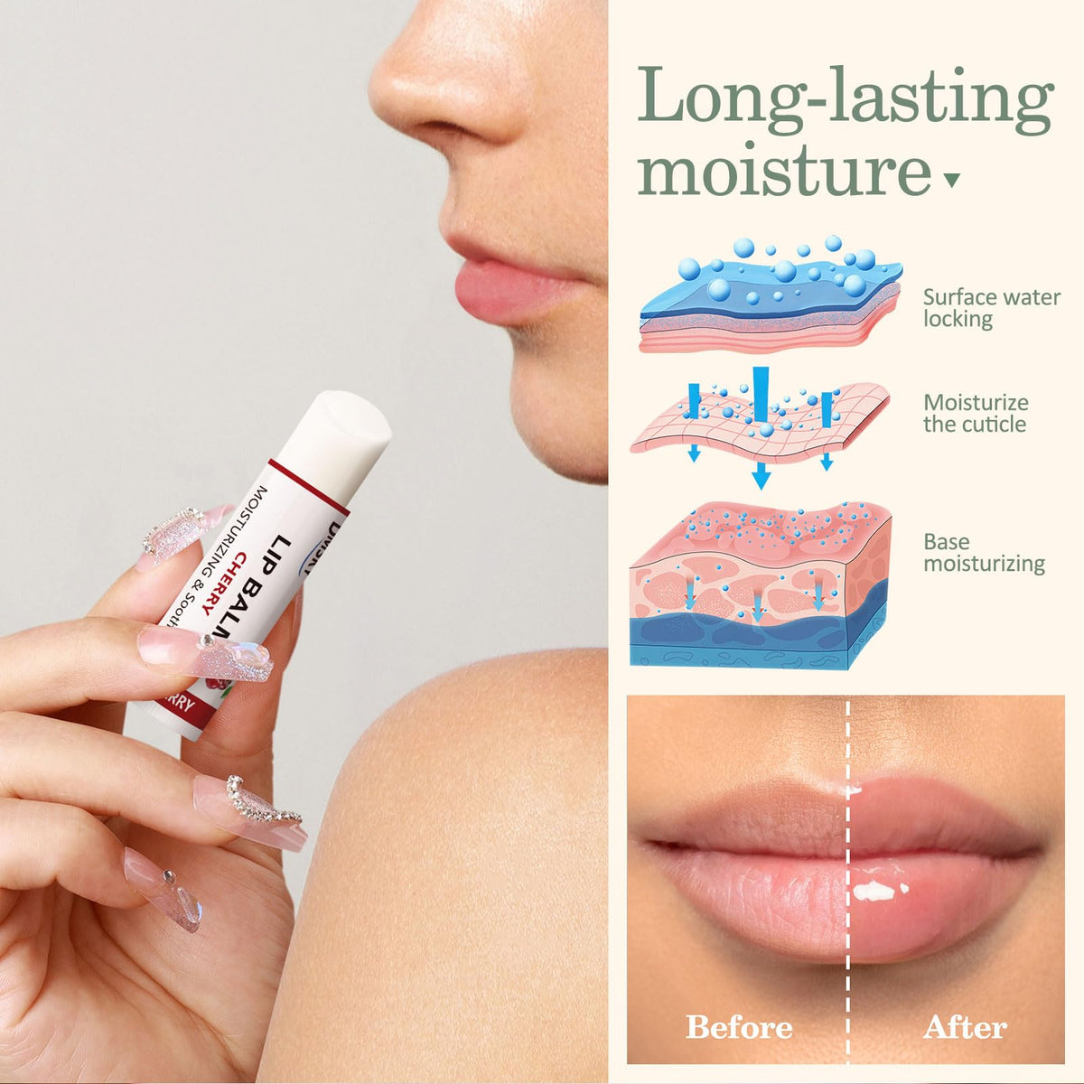 Dmsky lemon lip balm offers refreshing citrus hydration.