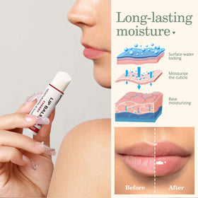 Dmsky lemon lip balm offers refreshing citrus hydration.