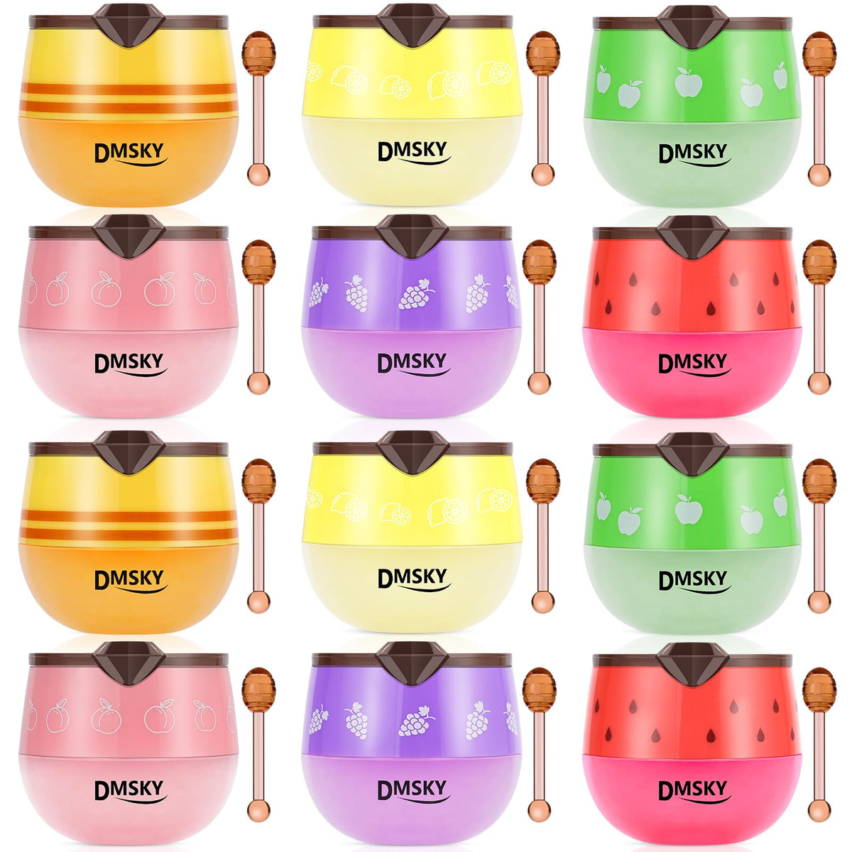 Dmsky Bee Lip Mask Honey Pot front view showing gift-ready packaging and hydration potential