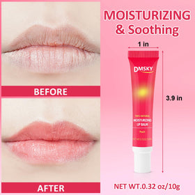 Dmsky high shine lip oil delivers natural-looking, glossy lips.