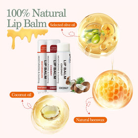 Dmsky lip balm bulk pack orange flavor brightens lips while hydrating.