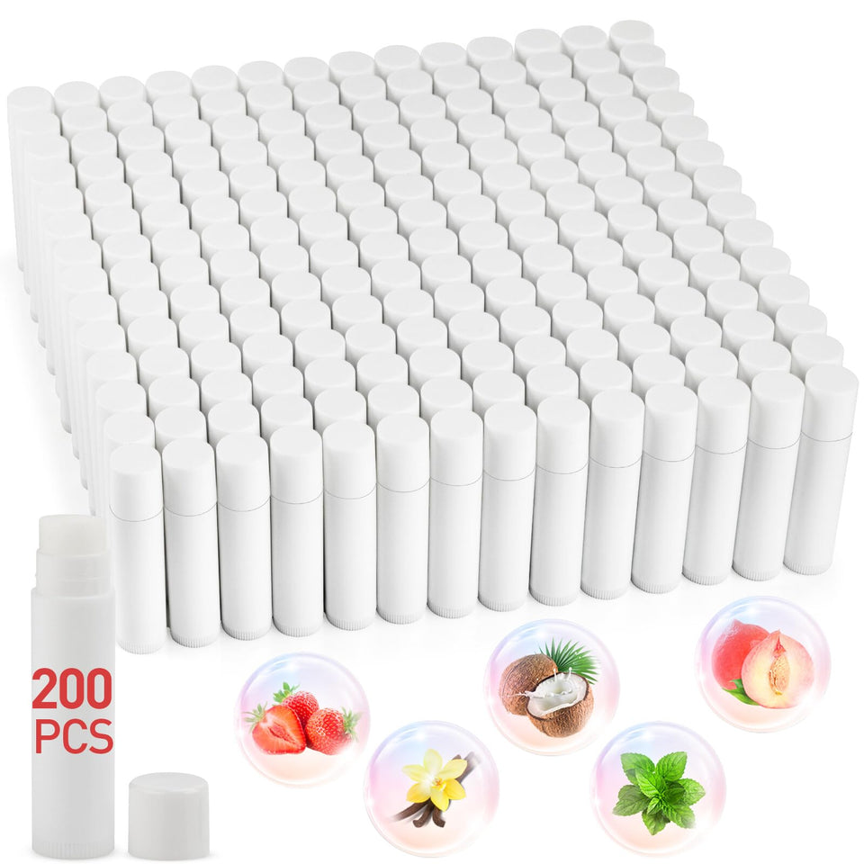 Dmsky lip balm bulk 200-pack with built-in flavor labels for easy selection