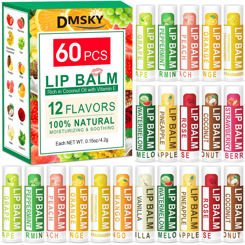DMSKY strawberry lip balm flavor with lasting moisture for lips