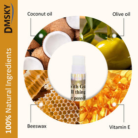 DMSKY natural beeswax coconut oil formula provides gentle hydration