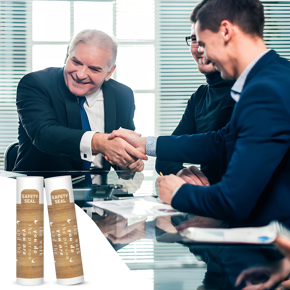 DMSKY sealed lip balm sticks, easy to open and share.
