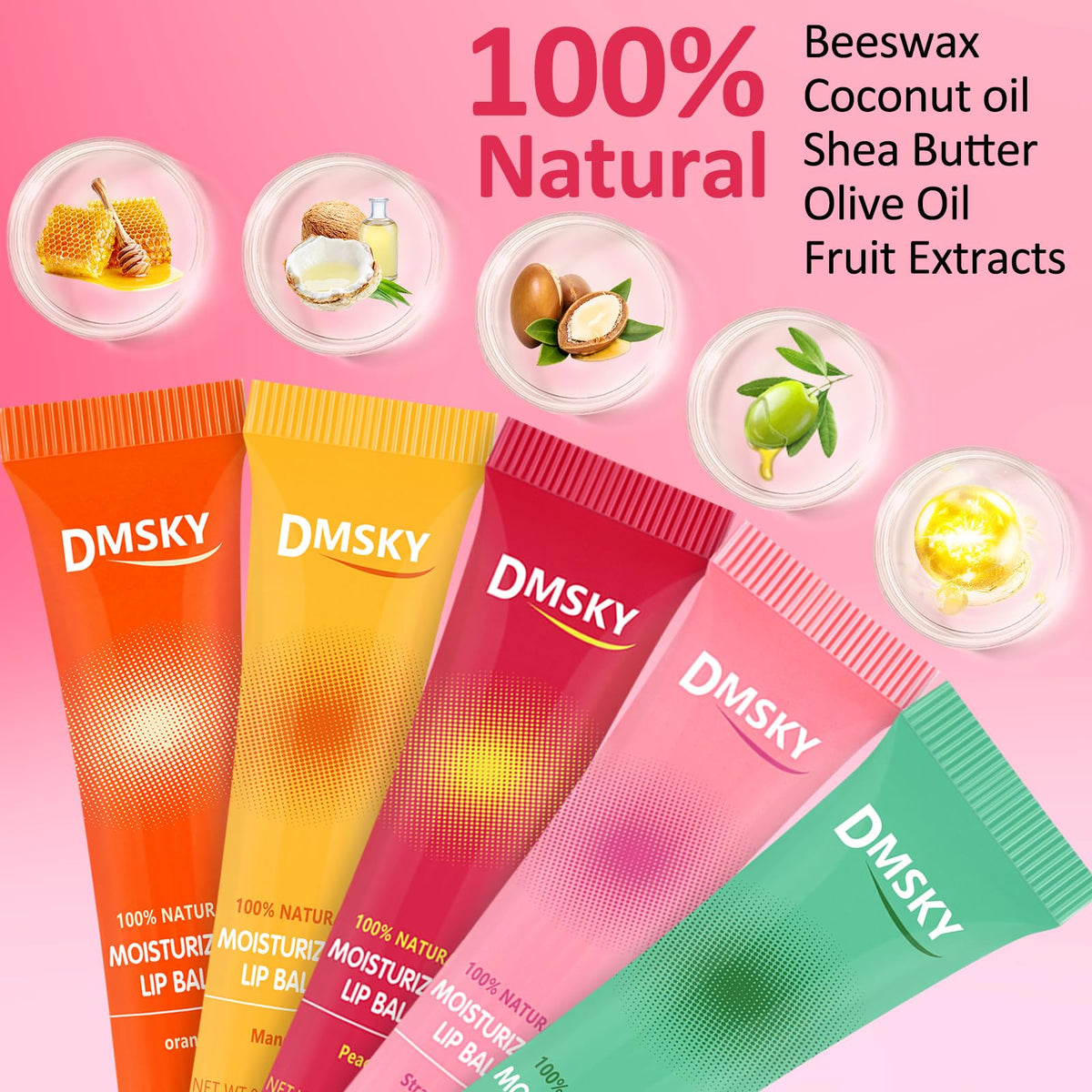 Dmsky shea butter moisturizing base nourishes dry lips.