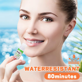 DMSKY SPF 30 lip balm in a beach bag, a sun-ready essential.