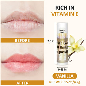 DMSKY vanilla scented lip balm suitable for all ages