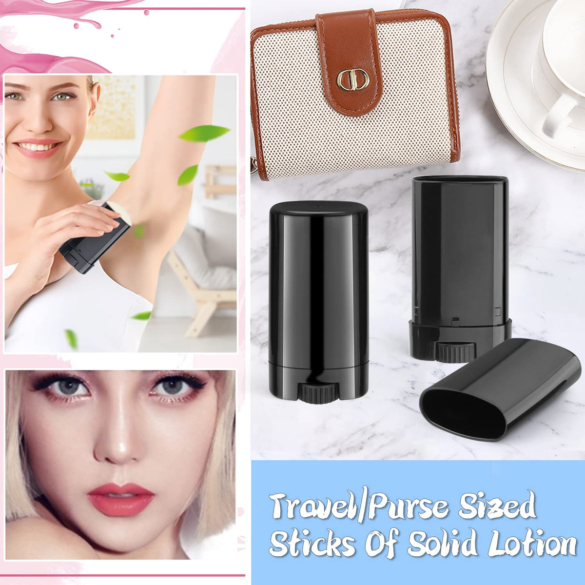 DMuuuDM travel-friendly deodorant container fits easily in purse or bag for on-the-go.