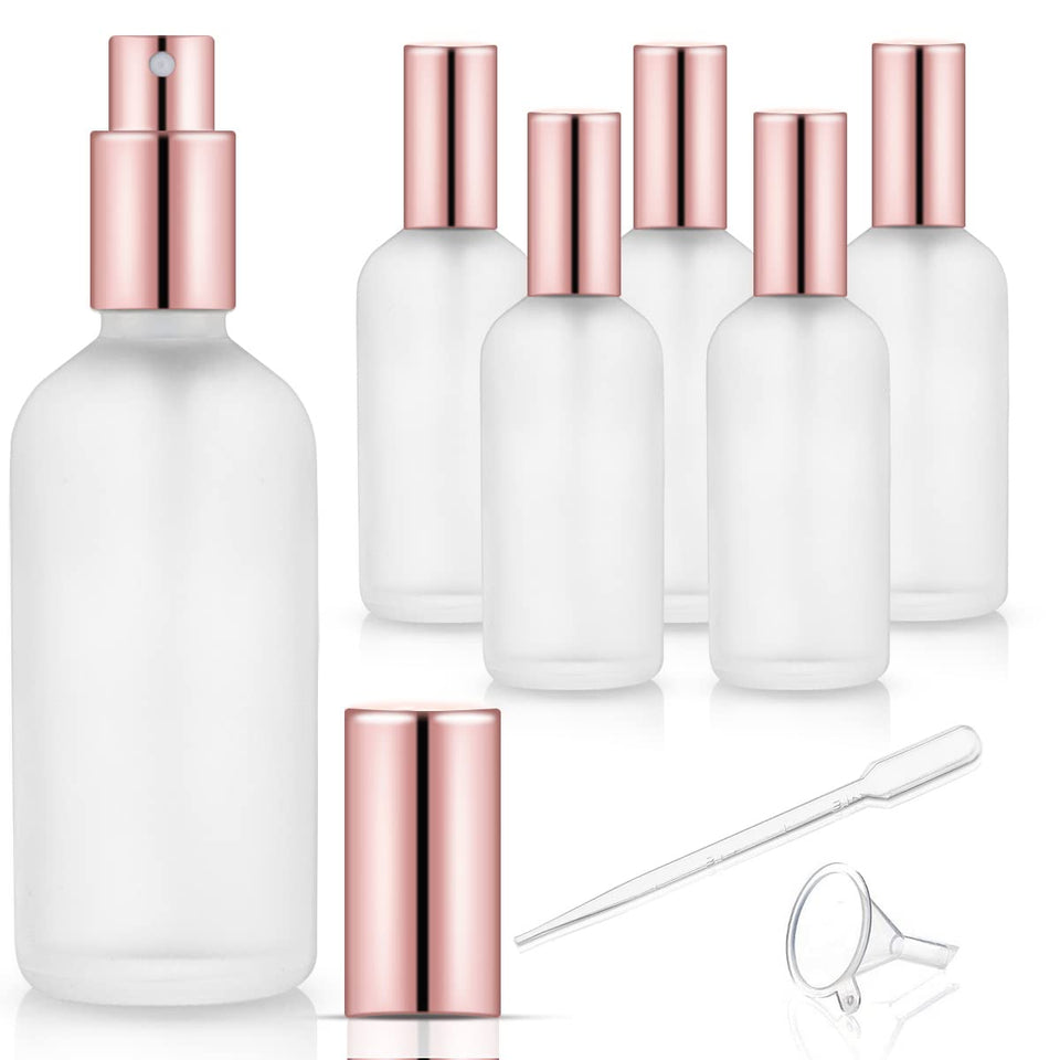 DMuuuDM six pack glass spray bottles for easy refilling and handling