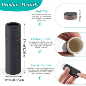 DMuuuDM empty kraft paper tubes with push-up design for natural packaging.