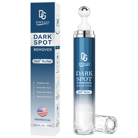DMYGO dark spot remover bottle front view showing compact packaging for daily use.