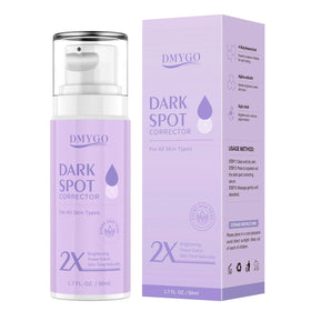 DMYGO dark spot remover bottle with pump for easy application and even tone.