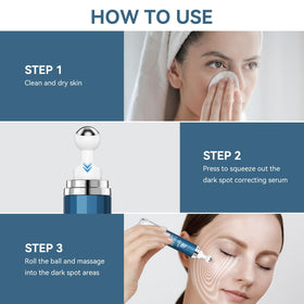 DMYGO dark spot remover demonstrated on hands and body for versatile use.
