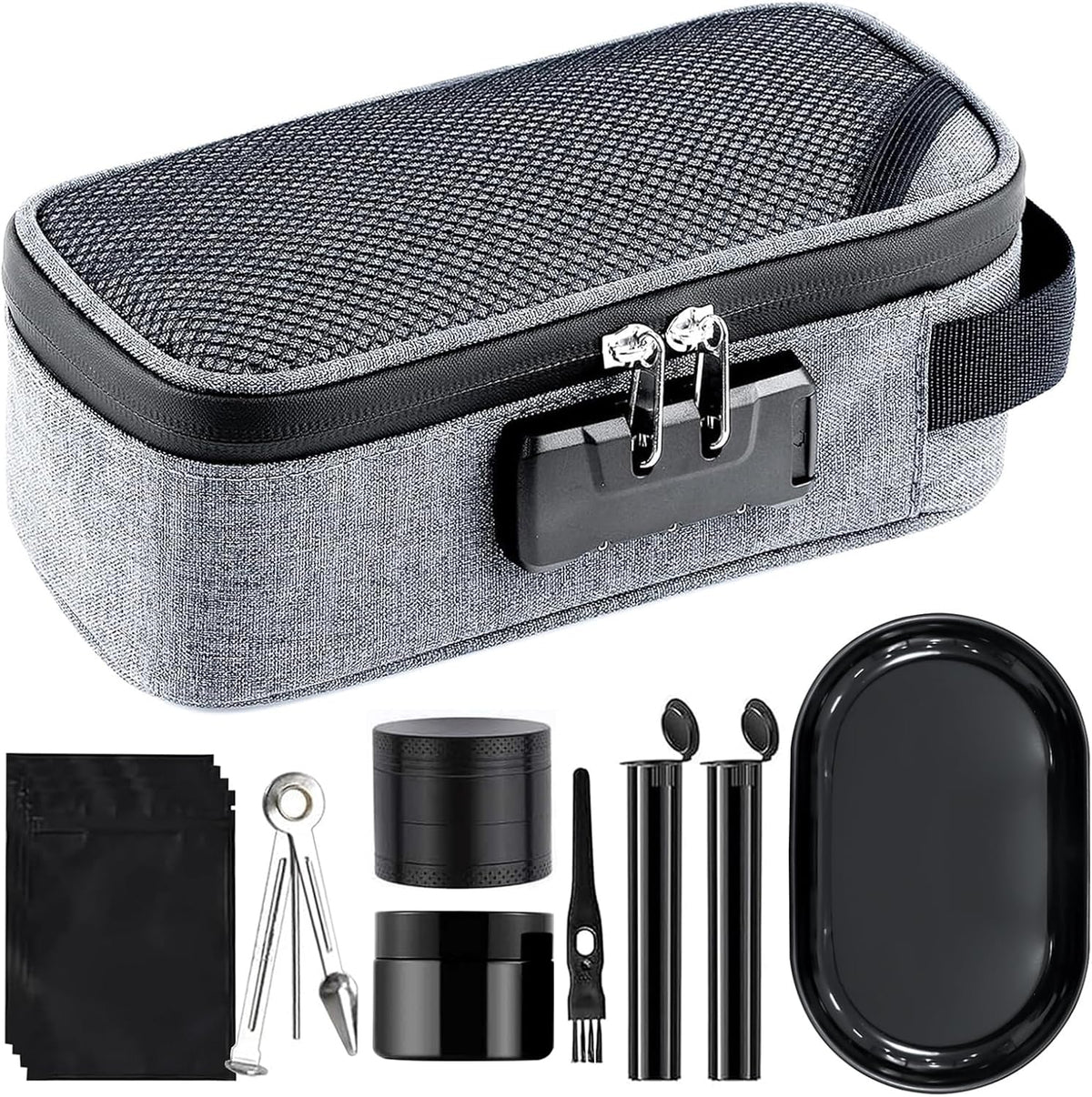 DNGGRINDER large storage bag front view showing compact travel organization.