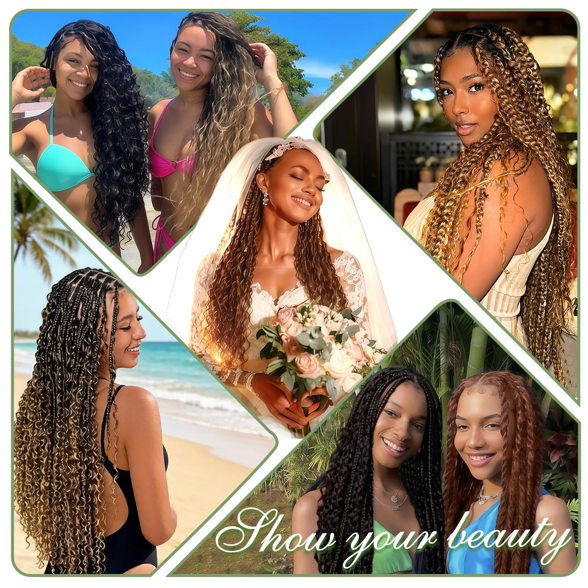 DNLOA boho braid style previews for versatile looks.