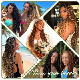 DNLOA wedding-ready boho braids in natural black shade