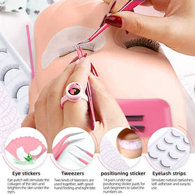 DNSGOOR practice eyelash strips for repeated technique drills