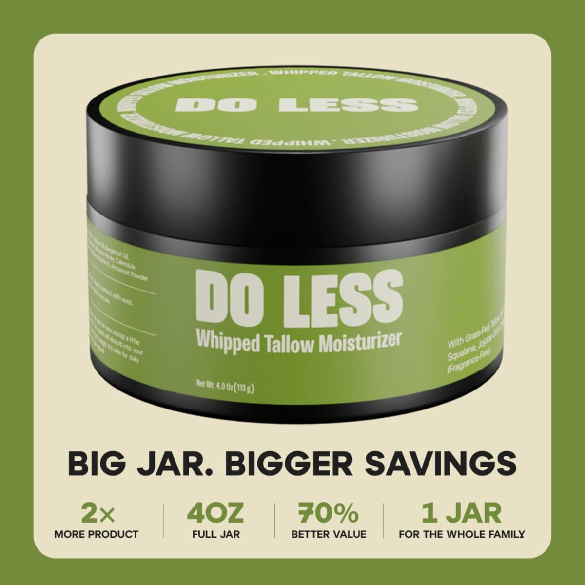 Do Less face body hands multi-use cream in skin application