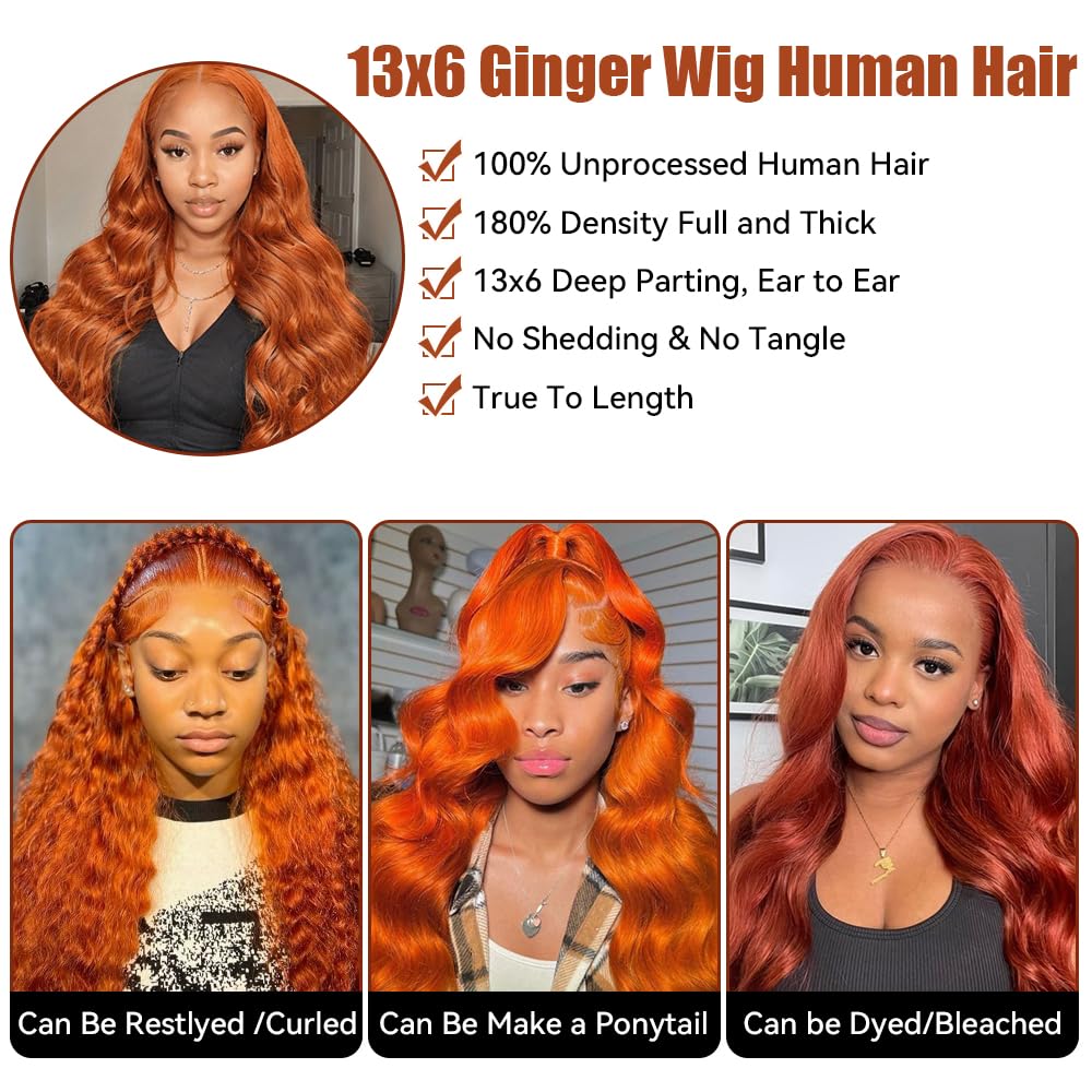Dochuman Ginger Orange color detail highlighting vibrant color and depth