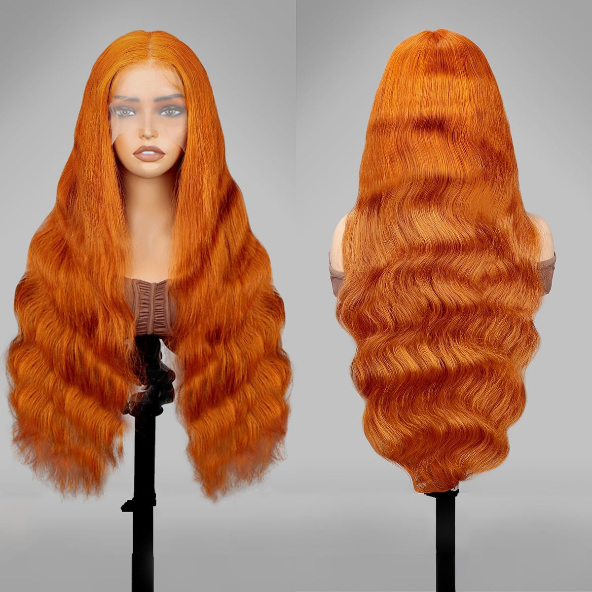 Dochuman Ginger Wig HD lace frontal for a natural hairline
