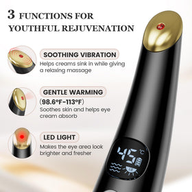DOCOCO Eye Lift Wand close-up of ergonomic zinc head for delicate skin.