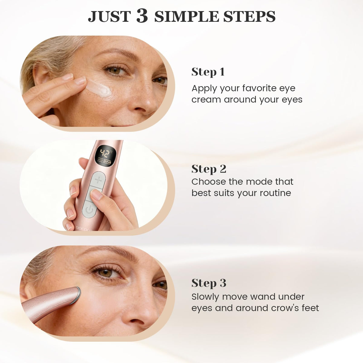 DOCOCO Eye Lift Wand gentle vibration for soothing relief