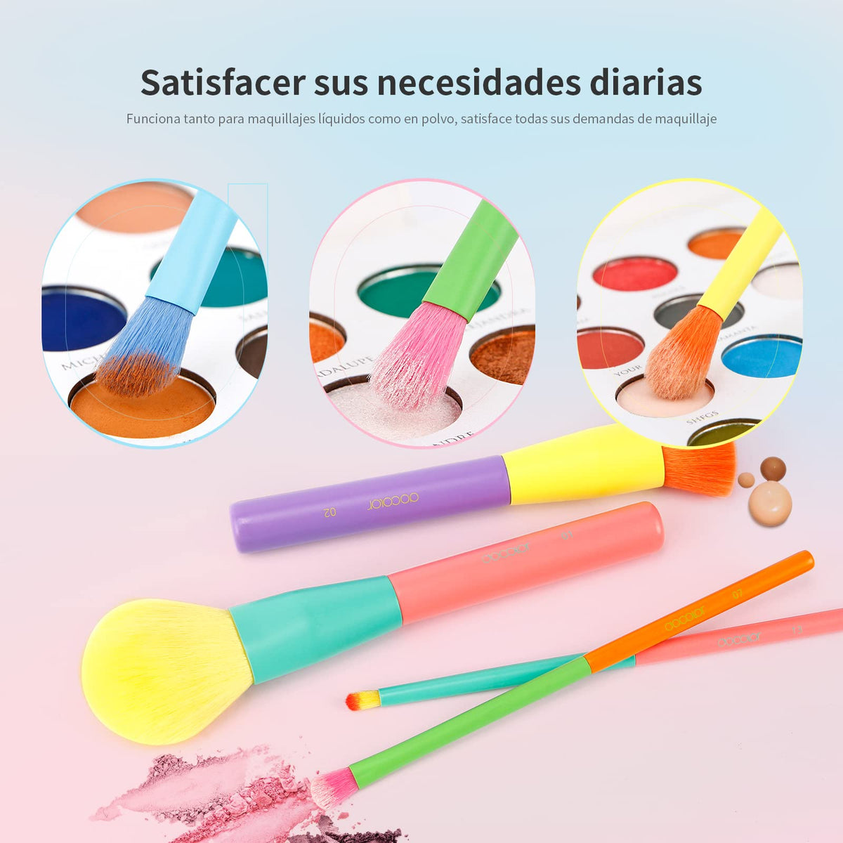 Docolor blush brush for soft, buildable color with light application.
