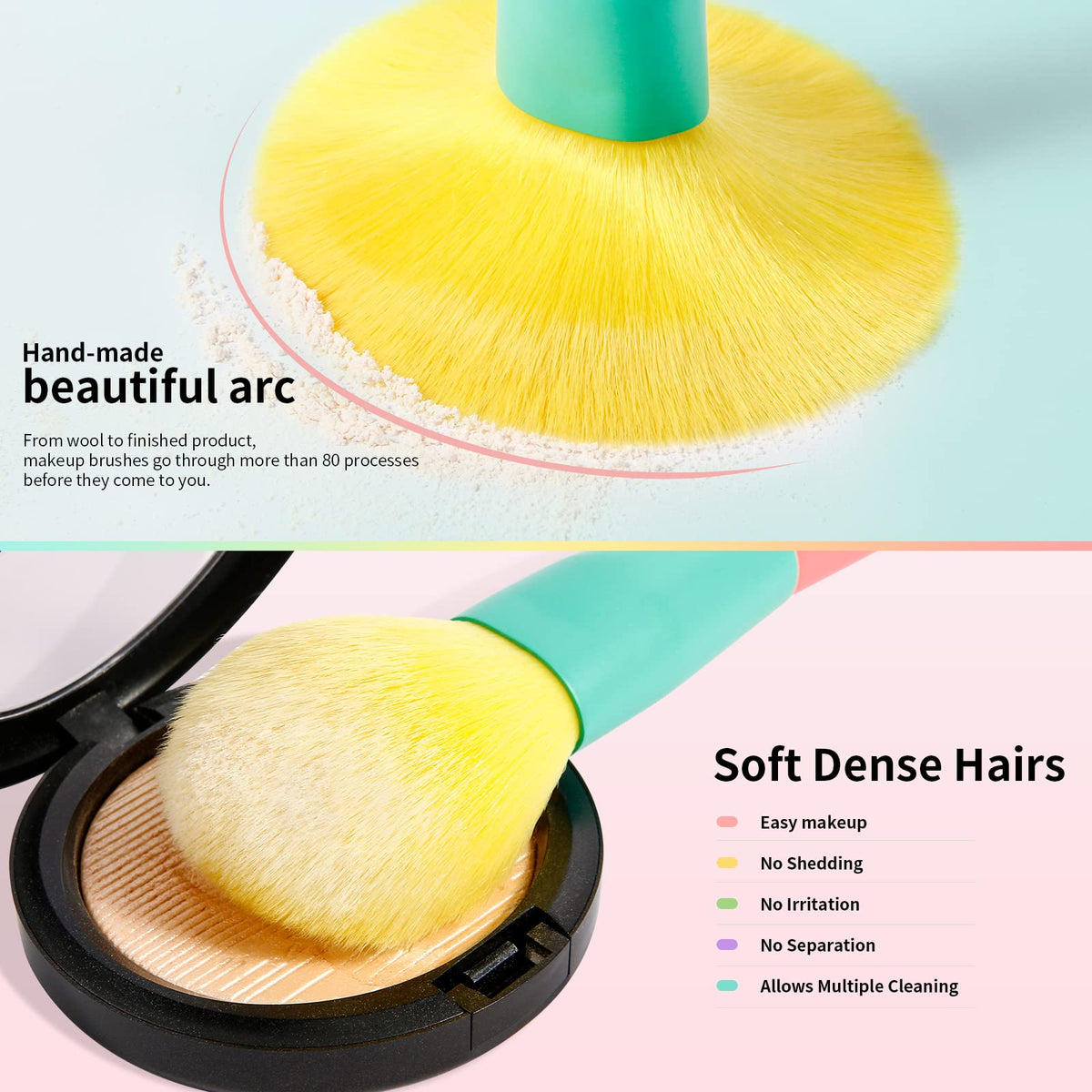 Docolor contour brush helps sculpt and define natural features precisely.